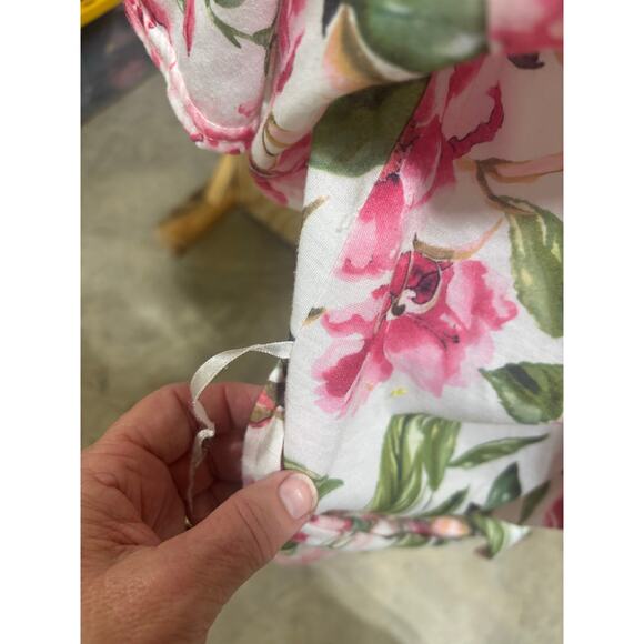 Show Me Your Mumu Brie Floral Robe 0/S Pink & Green Garden Blooms Kimono-Style - Picture 3 of 7